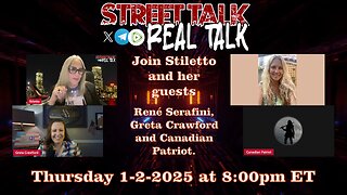 Rebroadcast of Street Talk with Stiletto from 1-2-2025