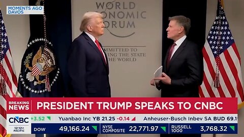 President Donald J. Trump's exclusive interview from Davos with CNBC