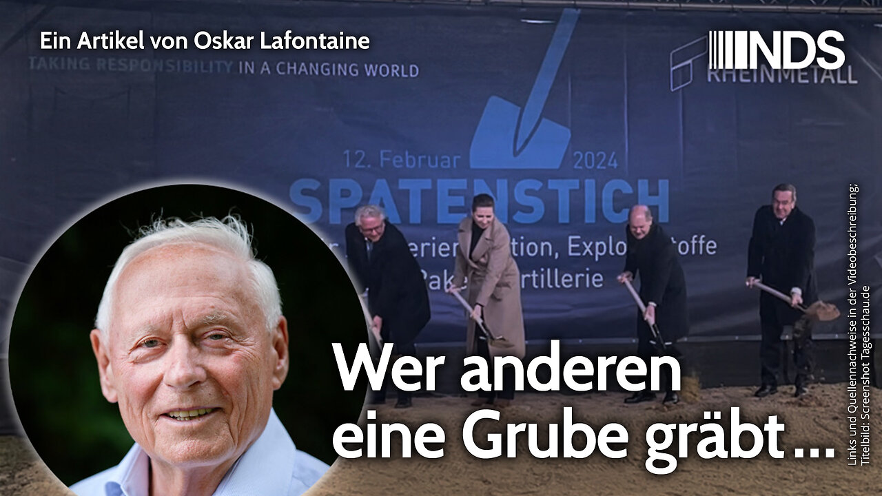 Wer anderen eine Grube gräbt … | Oskar Lafontaine | NDS-Podcast
