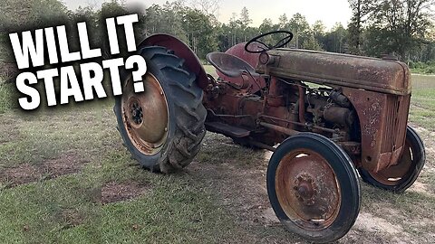 WILL IT START? Abandoned 1948 FORD 8N TRACTOR