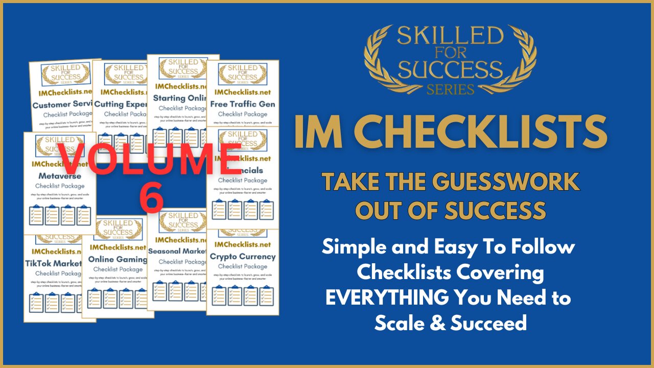 Crypto, TikTok, Metaverse & More | IM Checklist Volume 6