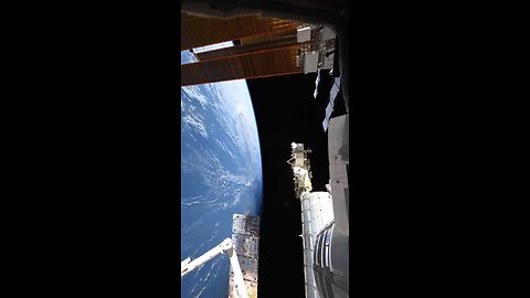 Solar storm in timelapse from the ISS.