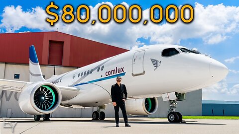 Inside an $80,000,000 AIRBUS Private Jet With a BEDROOM SUITE!