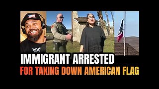 Mexican Immigrant ARRESTED for taking down US Flag and RAISING Mexican Flag!