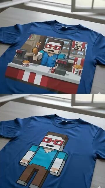 One of my fans and followers made these amazing Minecraft T-shirts