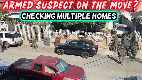 BREAKING: Armed Suspect Barricaded in Compton Home — Heavy Police Response