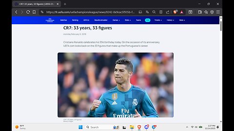 Soccer Christiano Ronaldo 33. 33 GEMATRIA=Androgyne