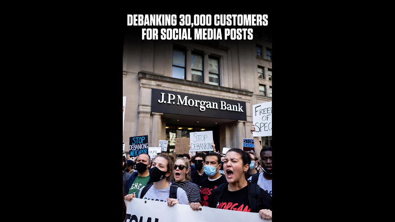 JP MORGAN DEBANKING CUSTOMERS OVER SOCIAL MEDIA POSTS!