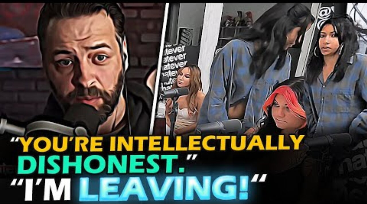 RUDE college BRAT throws TANTRUM and RAGEQUITS when Andrew CALLS her OUT during patriarchy debate