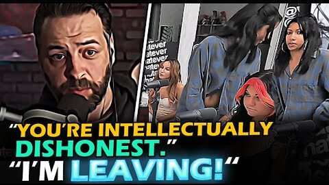 RUDE college BRAT throws TANTRUM and RAGEQUITS when Andrew CALLS her OUT during patriarchy debate