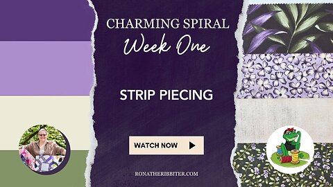 How to Sew Strips - Charming Spiral Quilt Along Week One