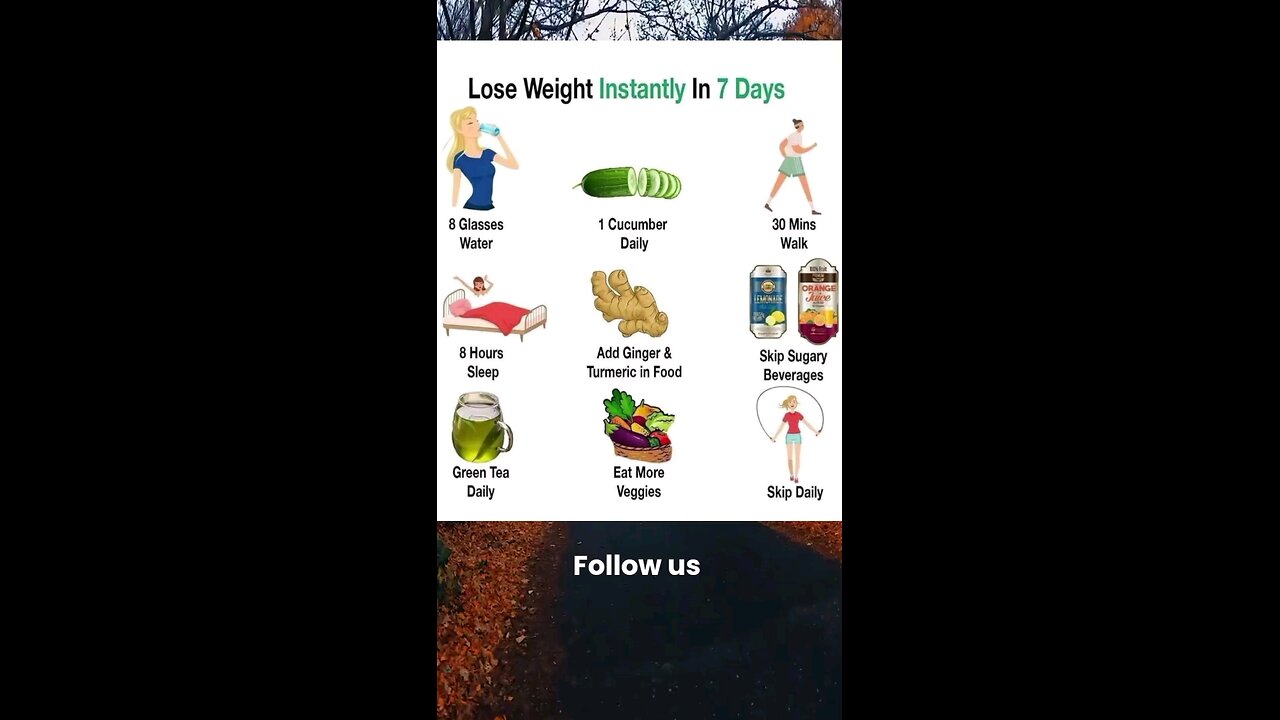 Lose weight instantly in 7 days