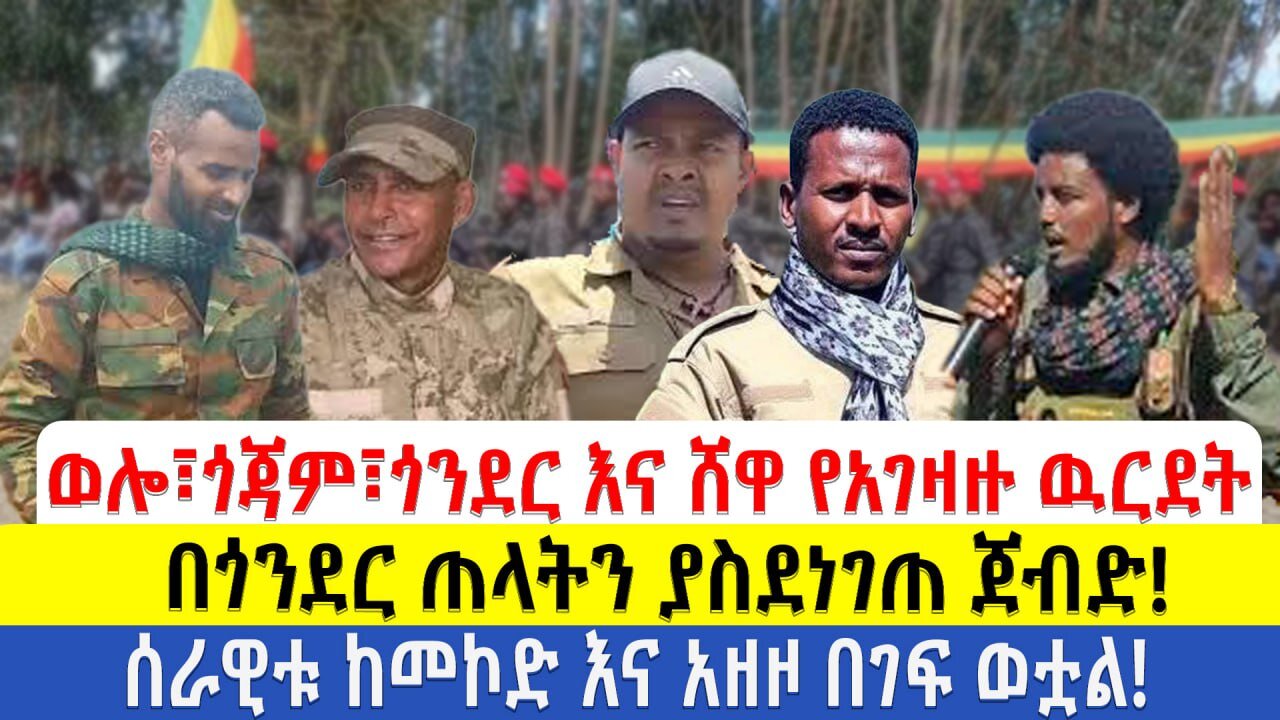 ወሎ፣ጎጃም፣ጎንደር እና ሸዋ የአገዛዙ ዉርደት በጎንደር ጠላትን ያስደነገጠ ጀብድ!! ሰራዊቱ ከመኮድ እና አዘዞ በገፍ ወቷል!!!