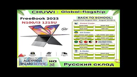 CHUWI FreeBook Tablet Laptop 2 in 1 Intel i3 1215U 12GB LPDDR5 Review