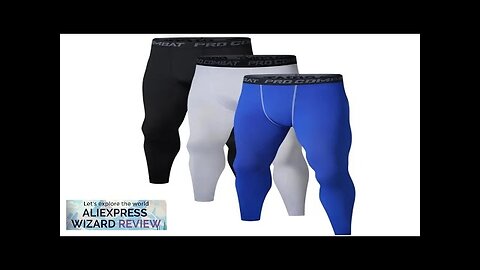 Men's Running Leggings Sportswear Quick Dry Gym Fitness Tights Workout Training Jogging Review