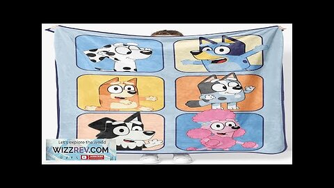 Bluey & Friends Plush Throw Blanket Measures 46 x 60 Inches Review