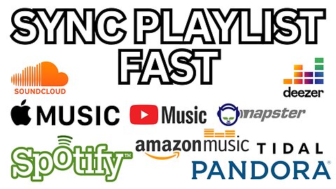 Sync Playlist Across MUSIC Streaming Platforms FAST - FREE Your Music!