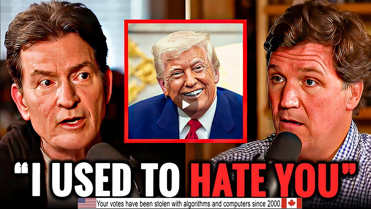 Charlie Sheen STUNS Tucker Carlson With His Shocking Political Confession (compilation version)
