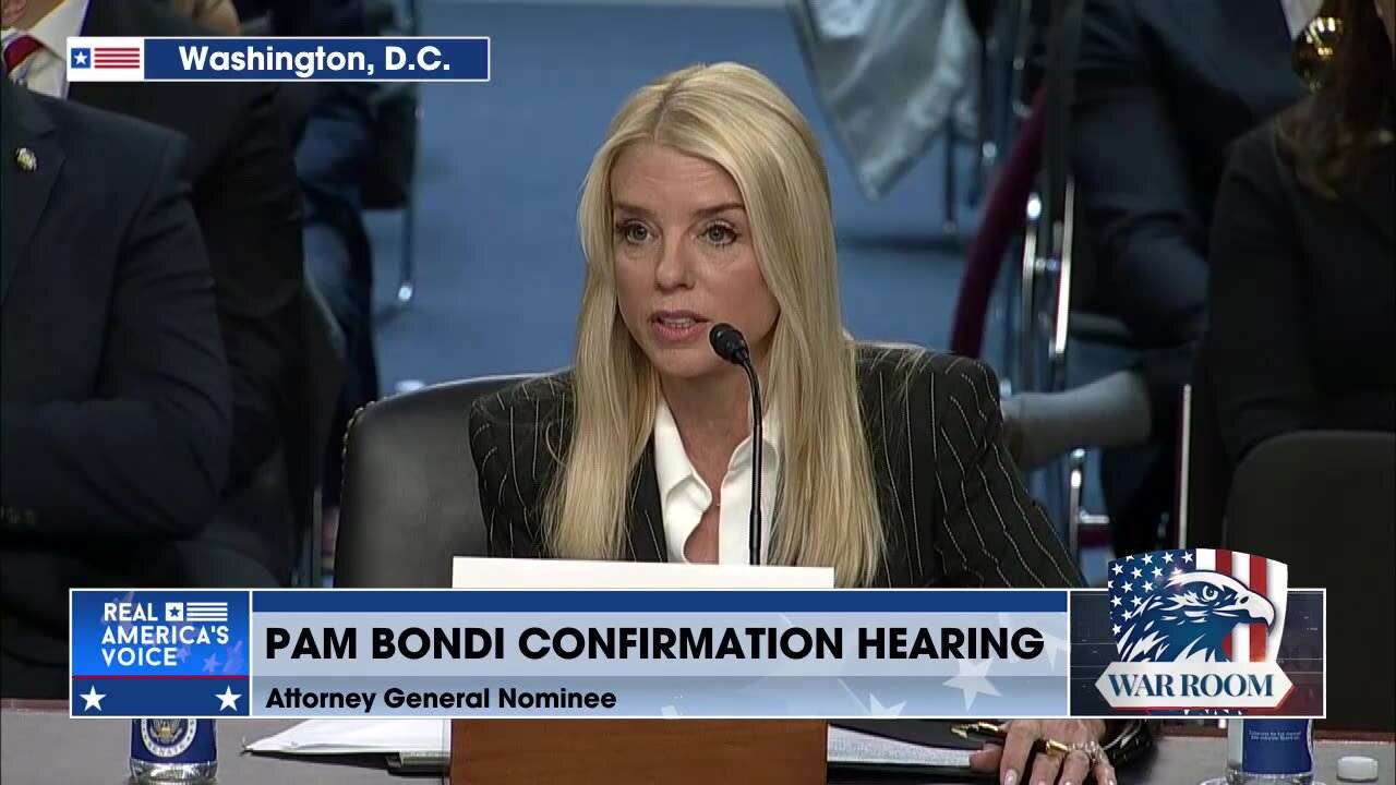 "WarRoom Covers AG Nominee Pam Bondi’s Confirmation Hearing"