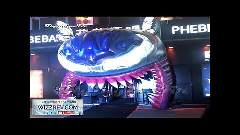 Outdoor Halloween Scary Inflatable Venom Mask Arch Air Blow Up Alien Skull Review