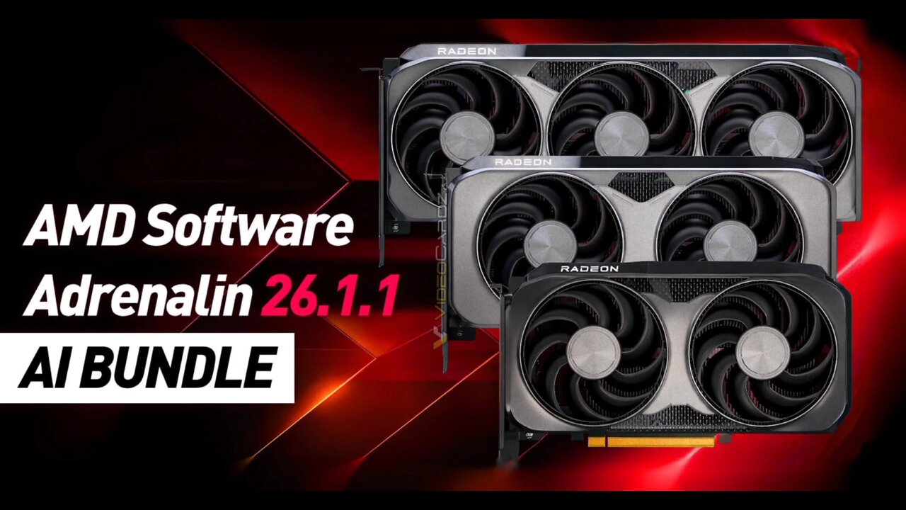 AMD to launch Adrenalin Edition 26.1.1 drivers with “AI Bundle” next week