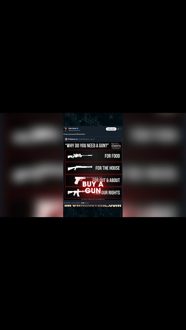 Why You Need a Gun - Alex Jones on X