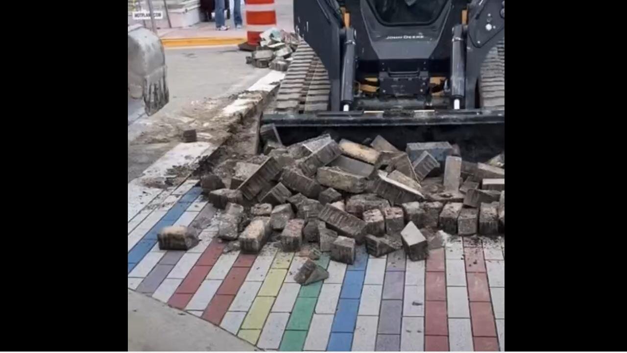 Wokeness is literally being removed from US streets: South Beach, Florida getting rid of the divisive rainbow crosswalk