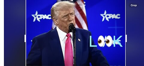 ??? Why was there a “flashing cross” behind President Trump at CPAC?