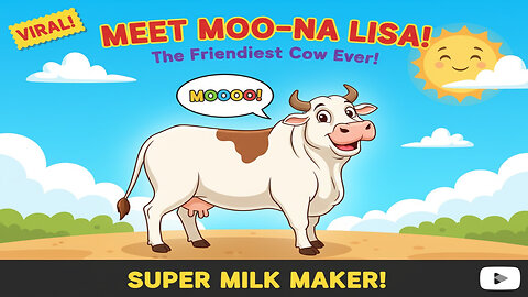 Meet MOO-NA Lisa! 🐄✨ The Friendliest Cow Ever! 💛 | Farm Fun for Kids & Families 🐾🌞