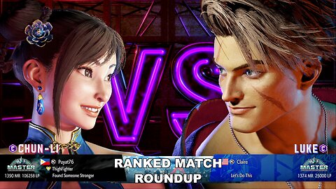 Kuya Kalbo SF6 Ranked Roundup. Chun Li Master Rank [Hori Fight Stick]