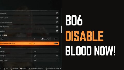 How to Disable Blood on Black Ops 6