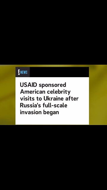 USAID paid Western celebrities millions for PR trips to Ukraine
