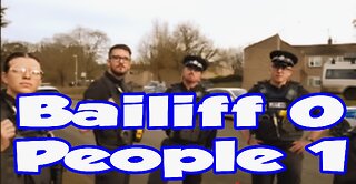 SMUG Bailiff Forced To REMOVE Wheel Clamps & Police Get EDUCATED!