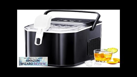 Countertop Ice Maker Portable Ice Machine with Carry Handle Self-Cleaning Ice Makers Review