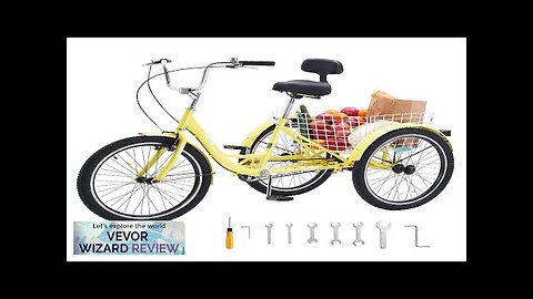 VEVOR Adult Tricycles Bike 20 Inch Three-Wheeled Bicycles 3 Wheel Bikes Trikes Review