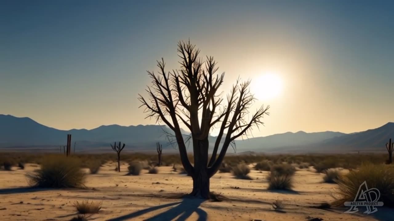 Waves of Sand: Drone Views Over the Desert"