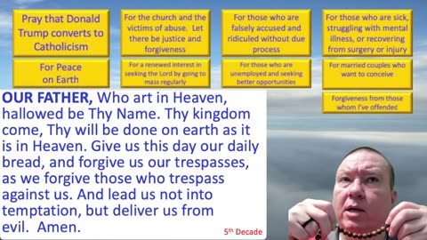 Mary's Daily Live Holy Rosary Prayer at 8:00 p.m. EDT 10/20/2025