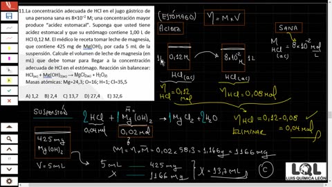 LUIS QUÍMICA LEON LQL | Semana 17 | Soluciones