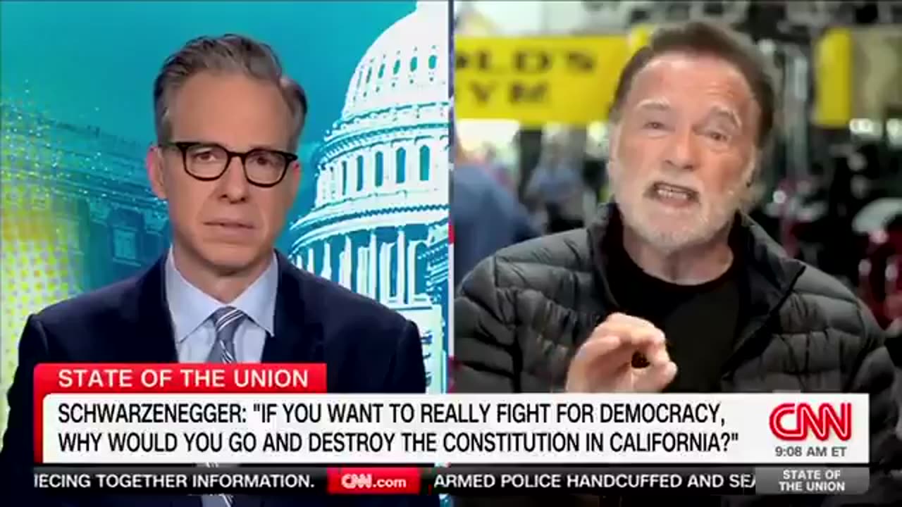 Arnold Schwarzenegger calls out the "extreme gerrymandering" in blue states: