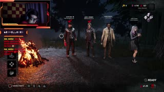 Dead By Daylight with Facecam and New Overlay!!!!! Twitch VOD