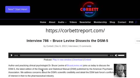 Interview 786 - Bruce Levine Dissects the DSM-5