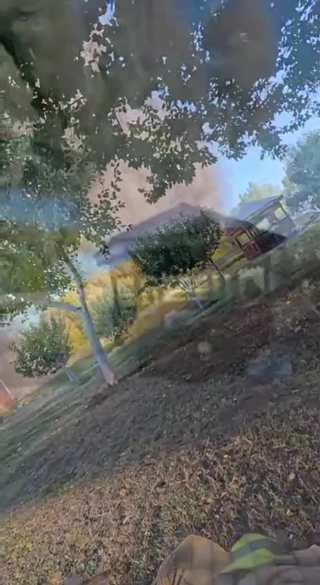 🇷🇺🇺🇦The moment of the "Geran-3" strike on the Ukrainian oil depot