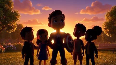 “Captain America Kids Story | Fun Animated Superhero Adventure for Children”