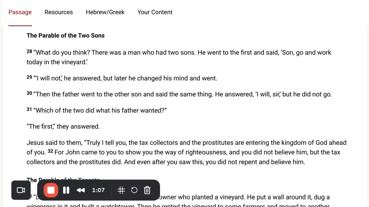 Parable of the Two Sons