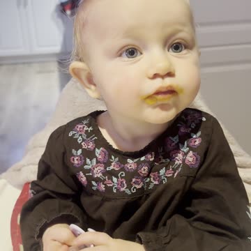 Dinner Time With Baby Kayla — Guess What She’s Eating 🍽️😋