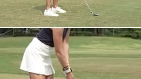 Beautiful Nataliya Guseva's iron swing #golf #golfer #swing #beauty #green #hit #shot #pro #fairway