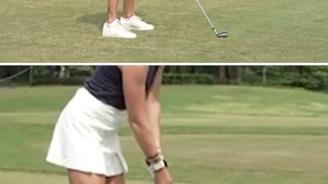 Beautiful Nataliya Guseva's iron swing #golf #golfer #swing #beauty #green #hit #shot #pro #fairway