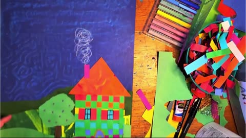 Turn a Paper Weaving into a House! Easy Art Lesson for Classrooms & Homeschools