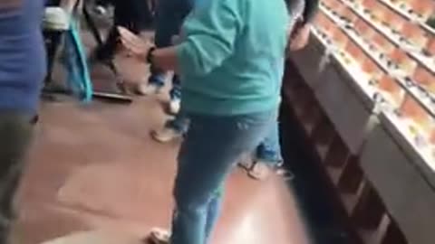 Wild Redneck Fight Breaks out in a Texas Bass Pro Shop.....