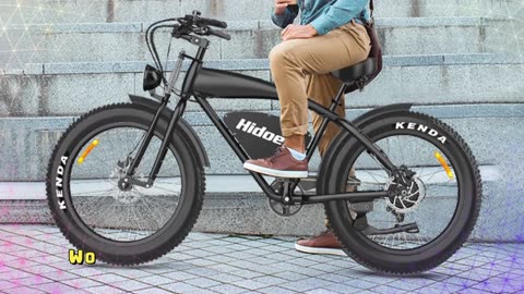 Hidoes B3 Electric Bike 48V 18.2Ah 26*4.0Inch Off-Road Fat Tires 1200W Brushless Motor